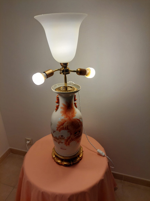 lampe à poser restaurée